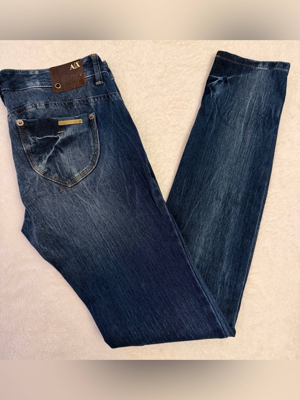 Armani Exchange AX J22 Legging Jeans Low Rise Super Skinny Dark Wash Size 2